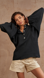 MIRANDA SHIRT - BLACK