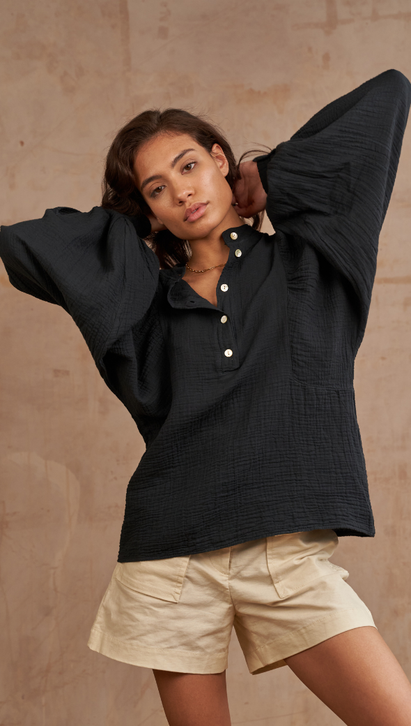MIRANDA SHIRT - BLACK