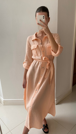 CASSIS SHIRT DRESS - SOFT PEACH