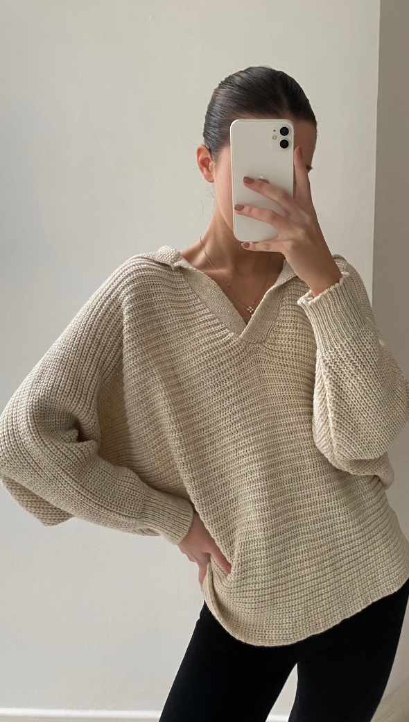 WILLOW SWEATER - SAND
