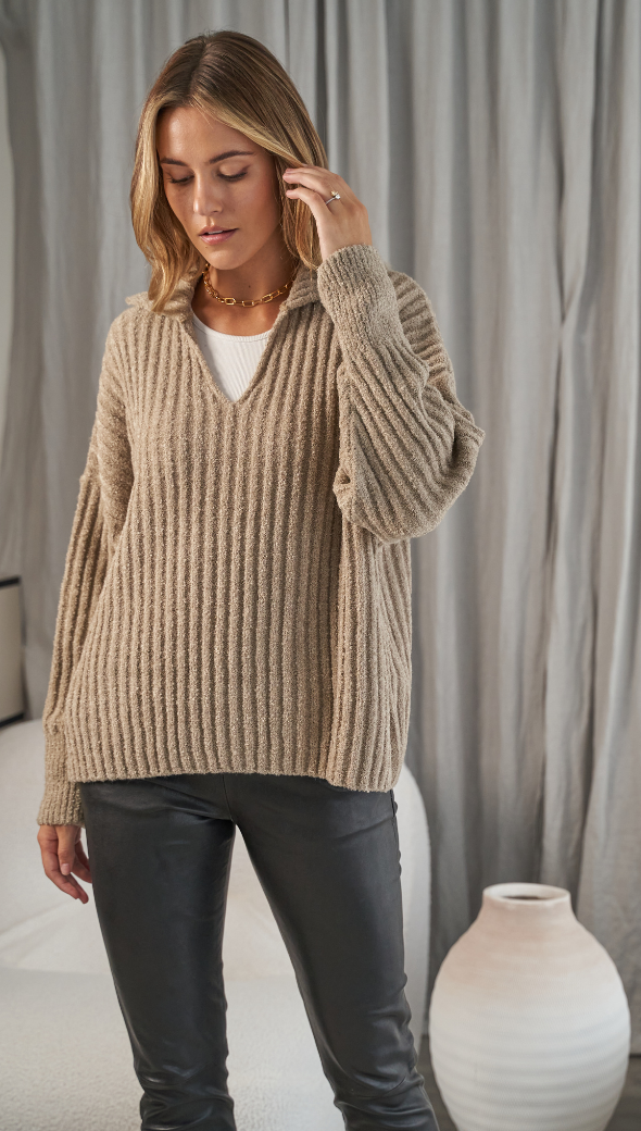 Mila Sweater - Taupe