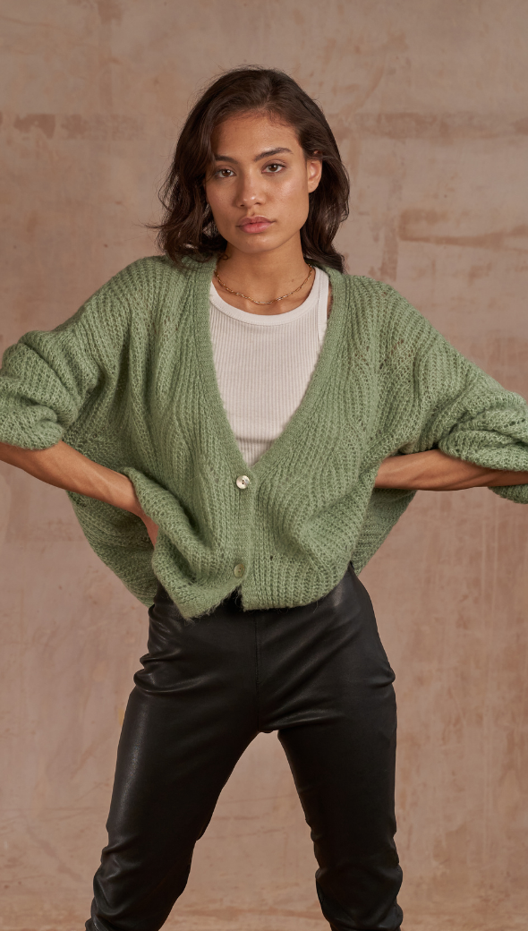 Miley Cardigan - Soft Green