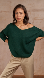 HAILEY SWEATER - EMERALD GREEN