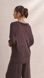 RAMONA KNIT POLO SHIRT - CEDAR