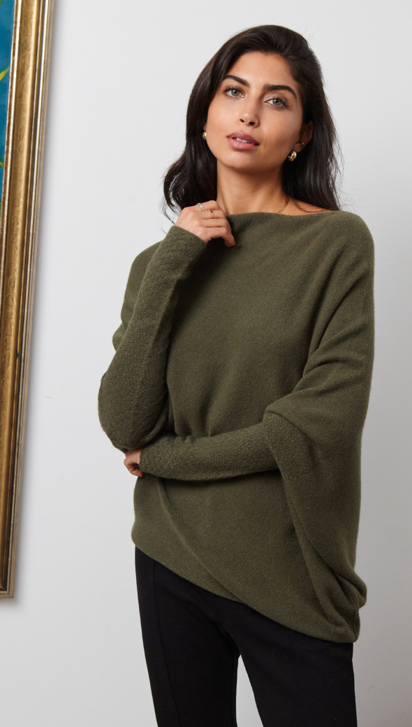 ALISSA SWEATER - ARMY