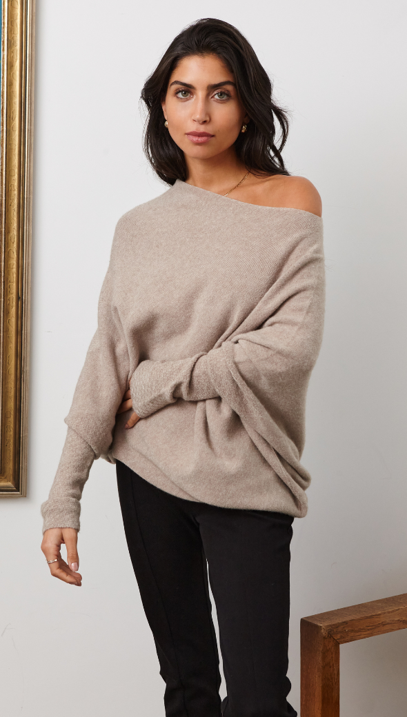 ALISSA SWEATER - CAMEL