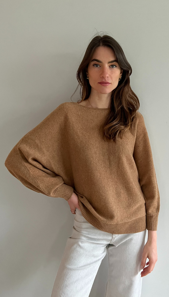 CADEE CASHMERE SWEATER - TAN