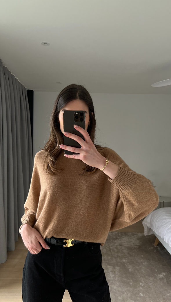 CADEE CASHMERE SWEATER - TAN