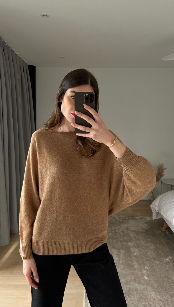 CADEE CASHMERE SWEATER - TAN