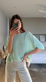 CAMILLE CASHMERE SWEATER - MINT
