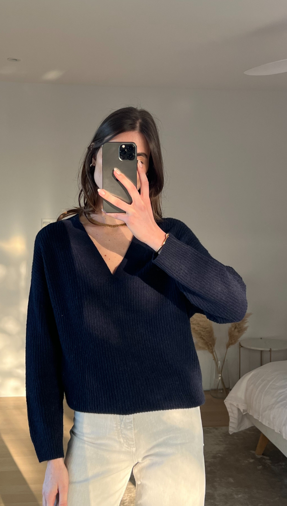 Cathea Cashmere Sweater - Navy
