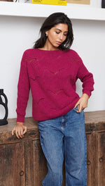 FREYA SWEATER - FUCHSIA