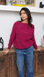 FREYA SWEATER - FUCHSIA