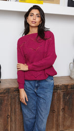 FREYA SWEATER - FUCHSIA