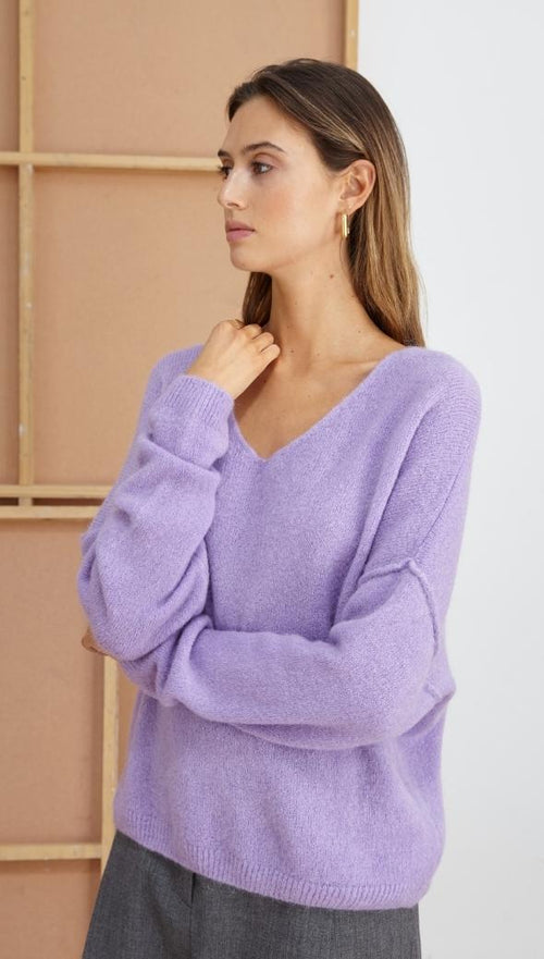 HAILEY SWEATER - LILAC