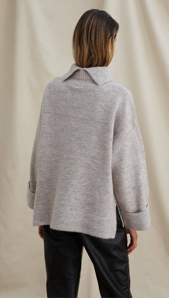VANESSA SWEATER - GREY MELANGE