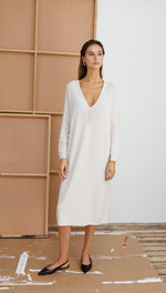 IVY KNITTED DRESS - IVORY