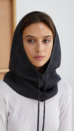 FREJA HOOD - CHARCOALi