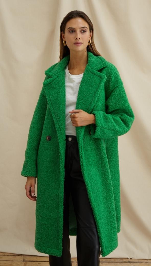 ADRIANA COAT - BOTTLE GREEN
