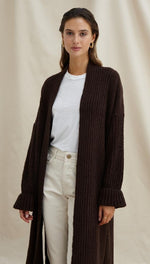EMILIE CARDIGAN - WALNUT
