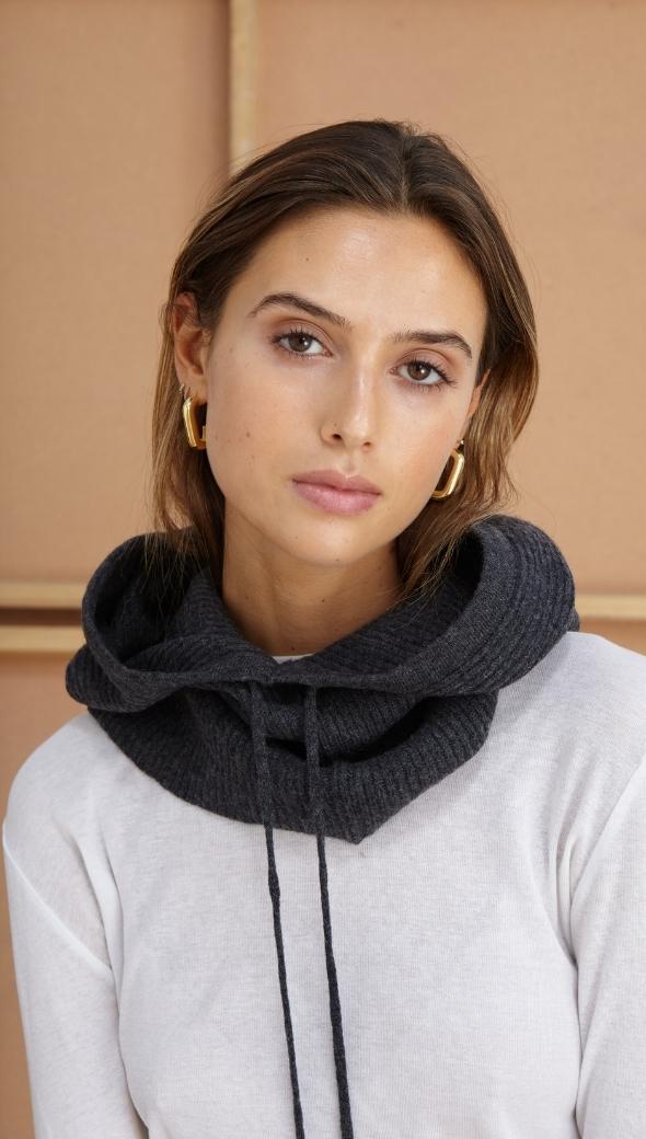 FREJA HOOD - CHARCOALi