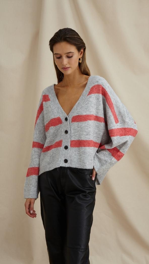 VIOLET CARDIGAN - GREY BERRY