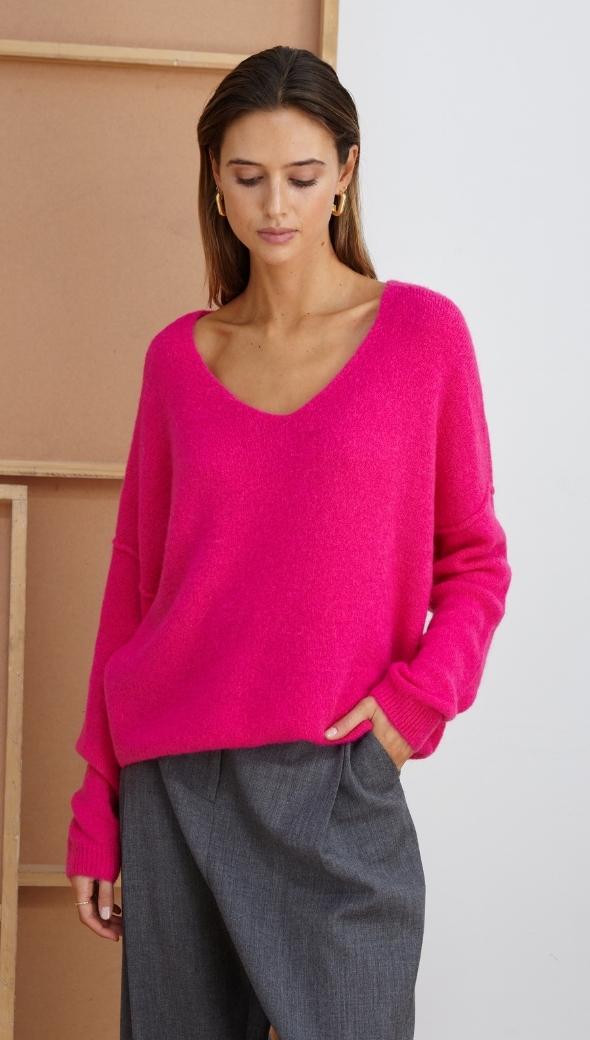 HAILEY SWEATER - FUCHSIA