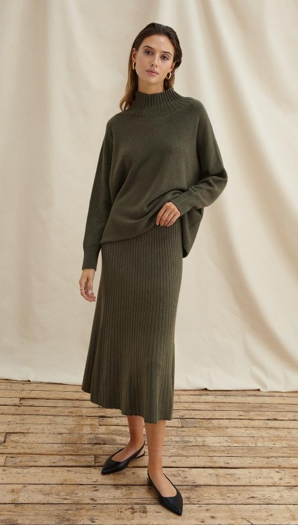 ALMA SKIRT - KHAKI