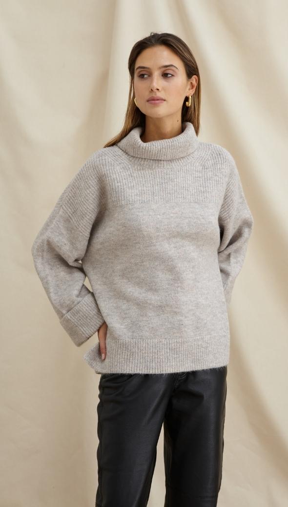 VANESSA SWEATER - GREY MELANGE
