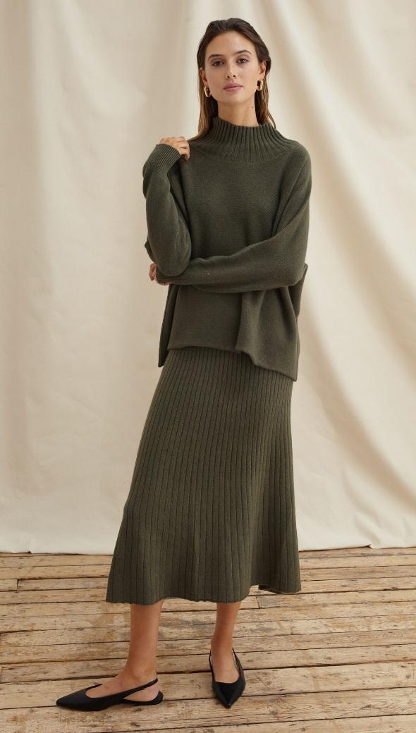 ALMA SKIRT - KHAKI
