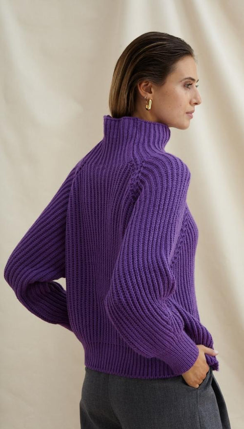 SELMA SWEATER - VIOLET