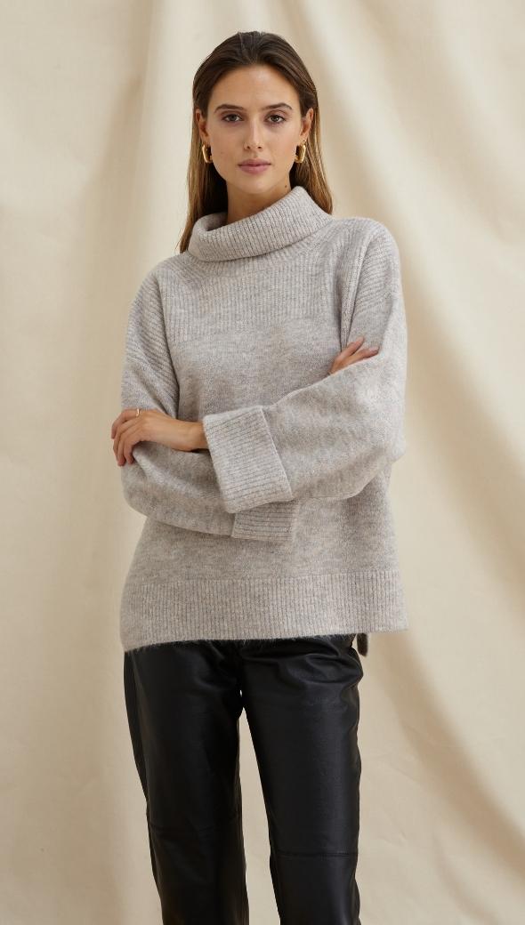 VANESSA SWEATER - GREY MELANGE