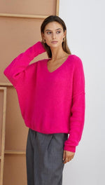 HAILEY SWEATER - FUCHSIA