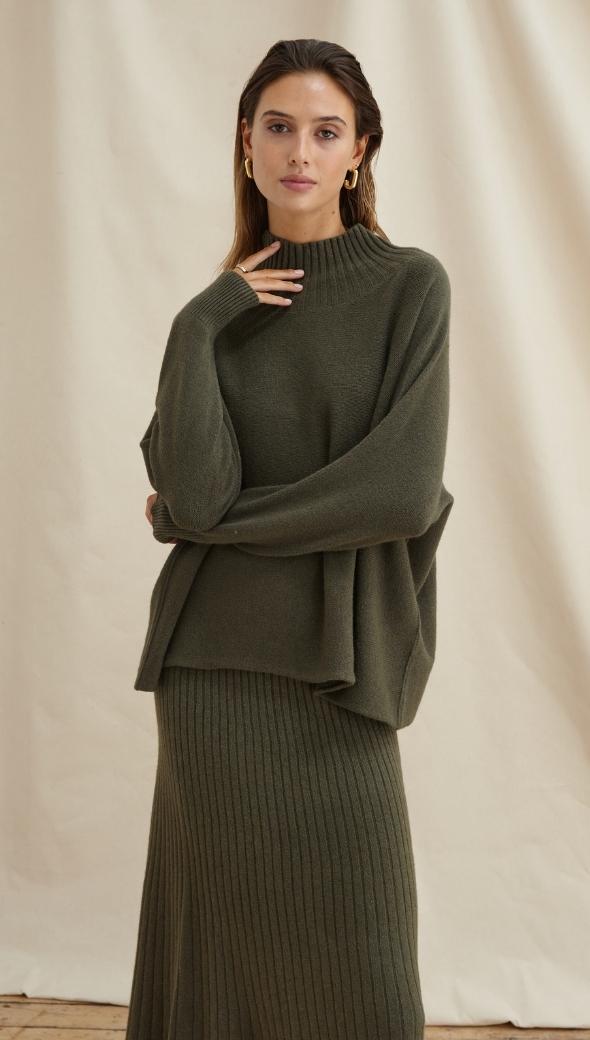 ALMA SKIRT - KHAKI