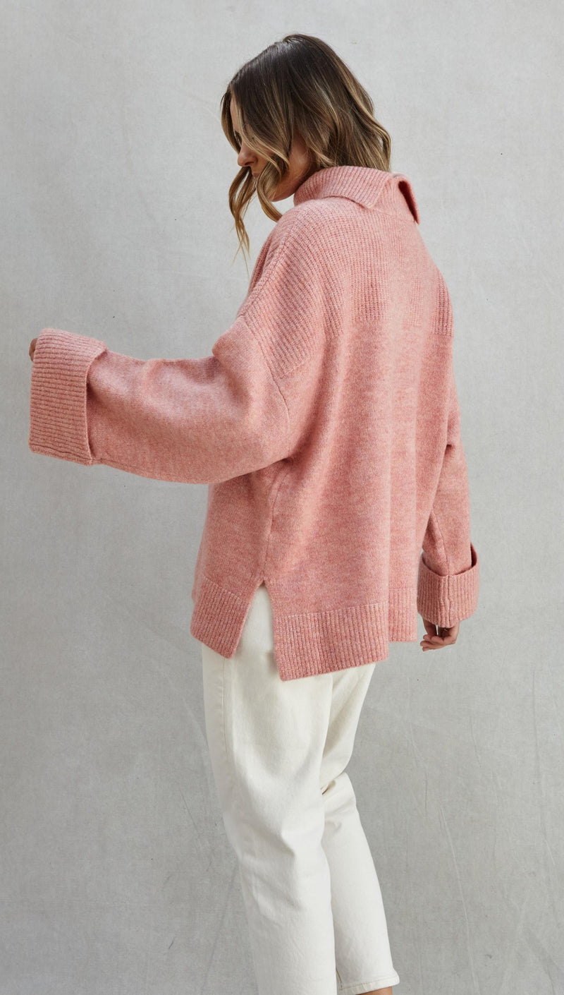 VANESSA SWEATER - CORAL