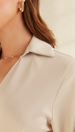 DANI SATIN DRESS - IVORY