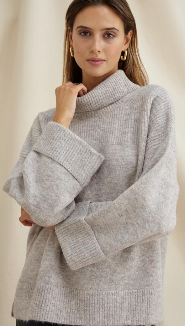 VANESSA SWEATER - GREY MELANGE