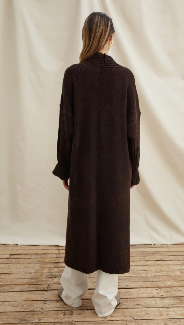 EMILIE CARDIGAN - WALNUT