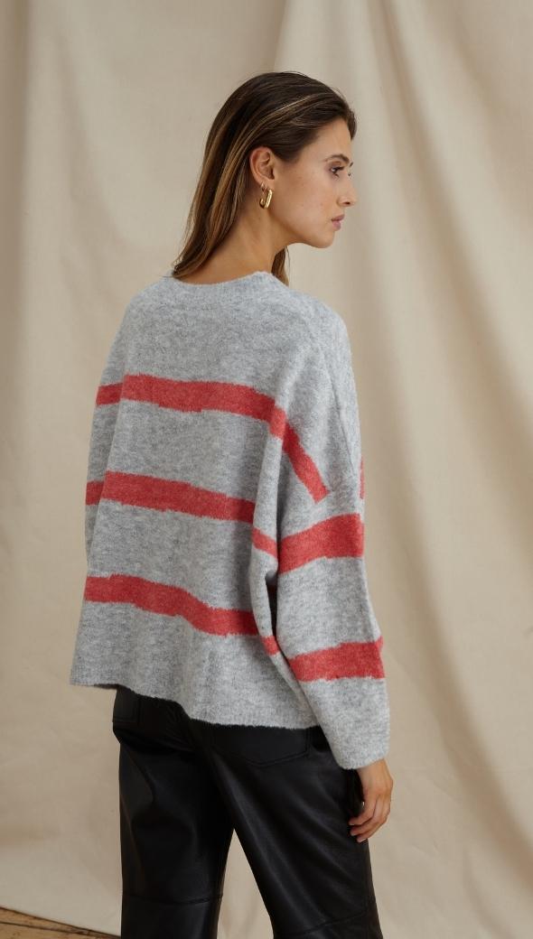 VIOLET CARDIGAN - GREY BERRY