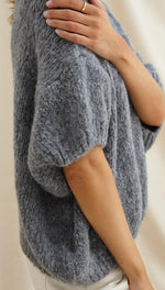 SLEEVELESS ROSALIA SWEATER - DARK GREY