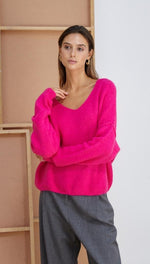 HAILEY SWEATER - FUCHSIA