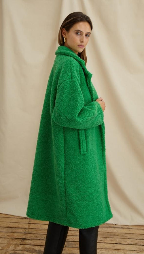 ADRIANA COAT - BOTTLE GREEN