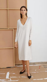 IVY KNITTED DRESS - IVORY