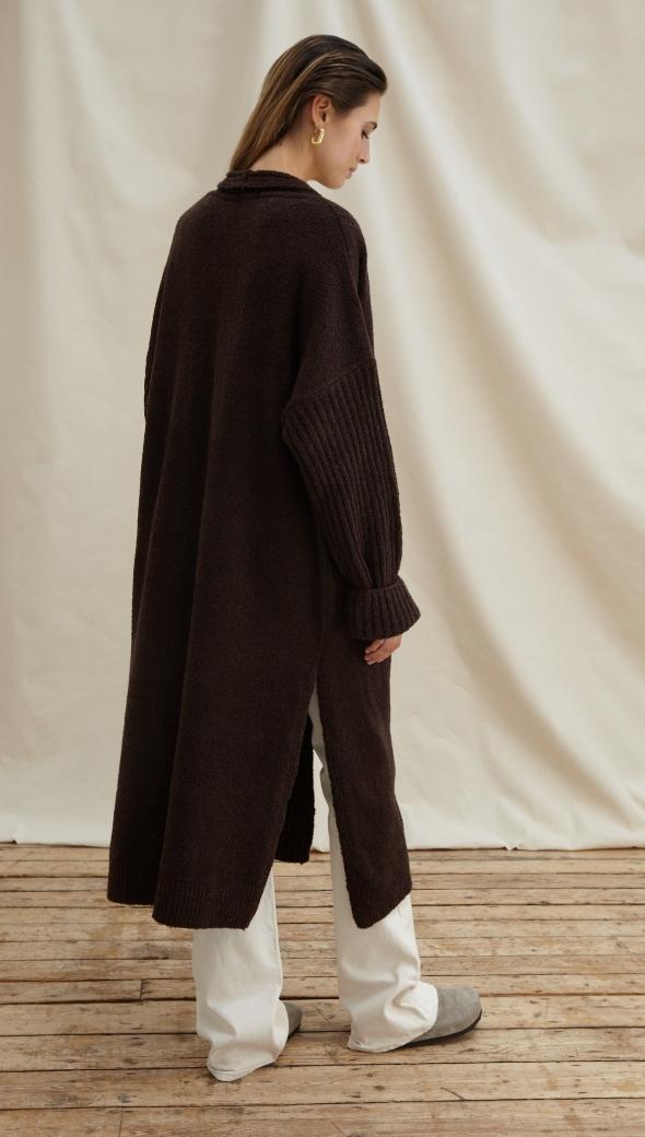 EMILIE CARDIGAN - WALNUT