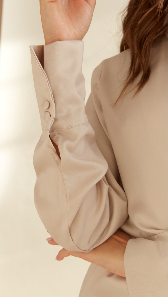 DANI SATIN DRESS - IVORY