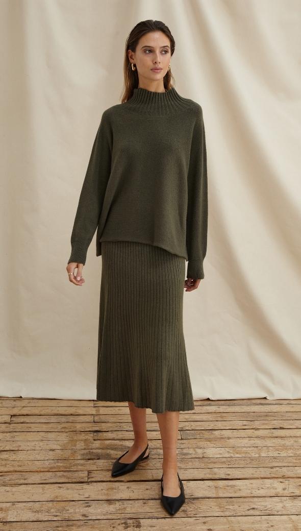 ALMA SKIRT - KHAKI