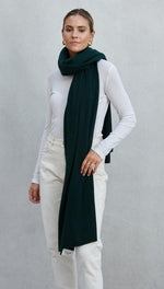 CASHMERE TRAVEL WRAP - EMERALD