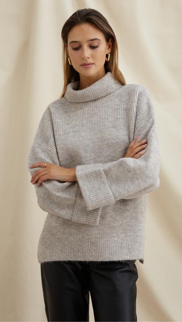 VANESSA SWEATER - GREY MELANGE