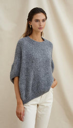 SLEEVELESS ROSALIA SWEATER - DARK GREY