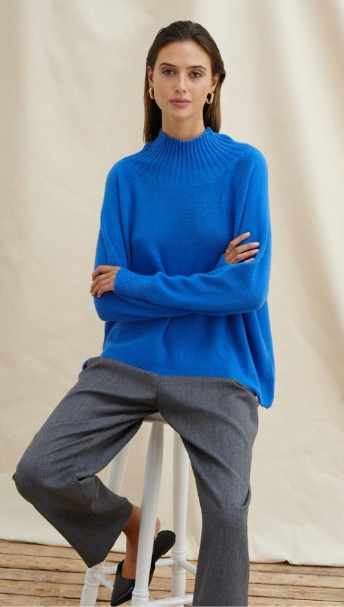 ALMA SWEATER - COBALT BLUE
